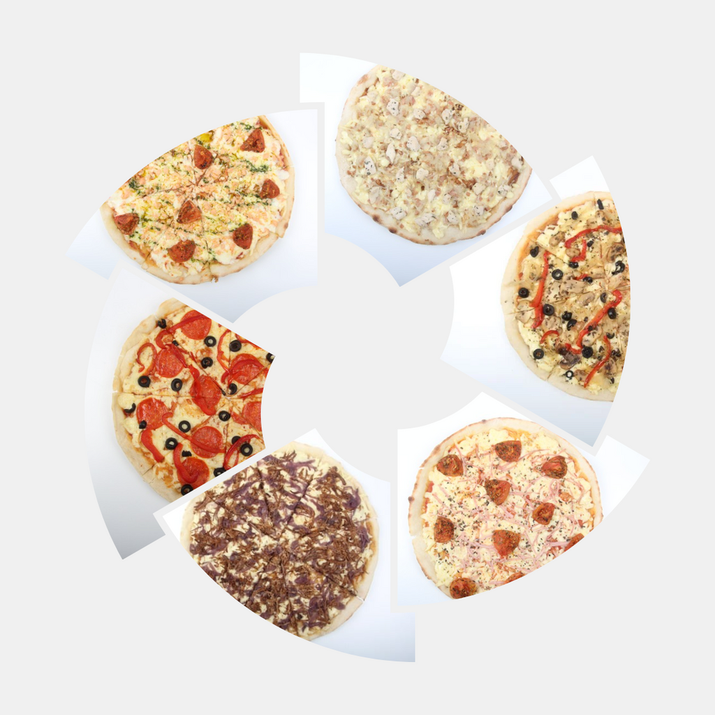 Pack 20 Pizzas | Familiares de 30 cm de diametro