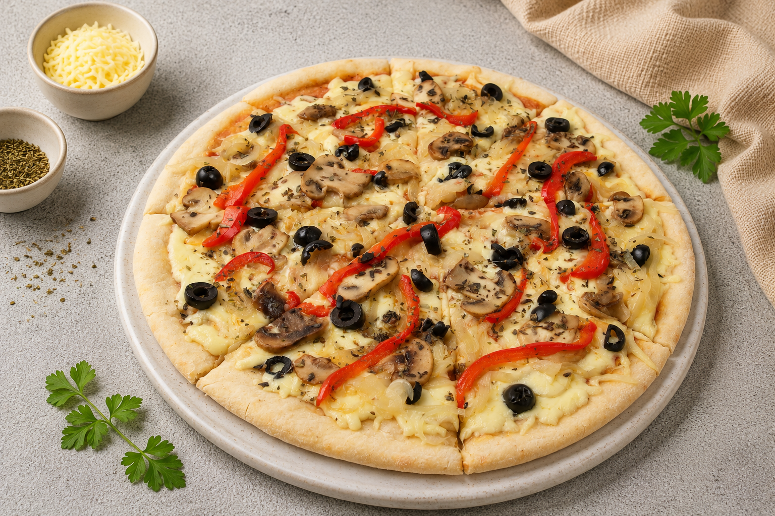 Pizza Familiar - Vegetariana Vegana