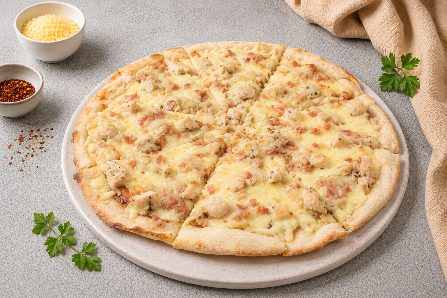Pizza Familiar -Pollo BBQ