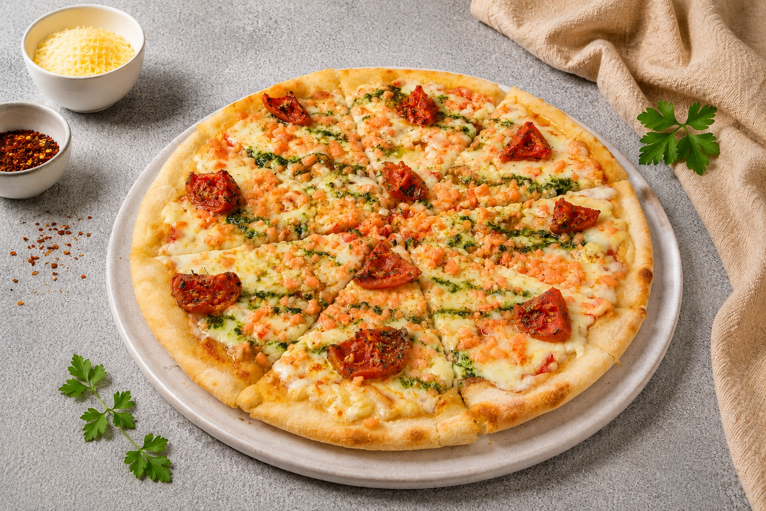 Pizza Familiar - Salmón a la Cabra