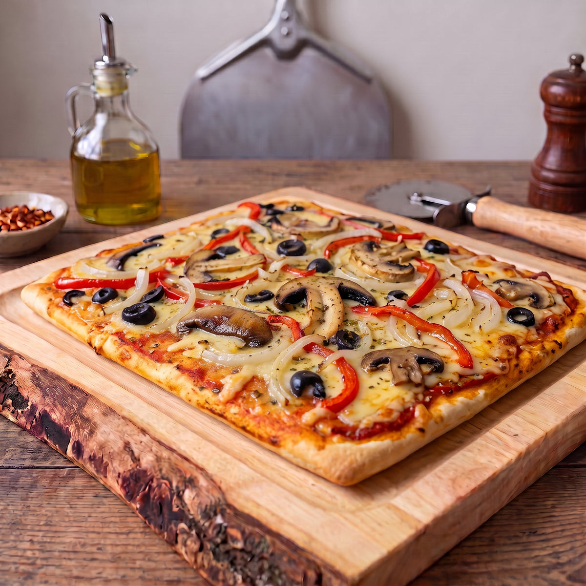 Pizza vegetariana vegana