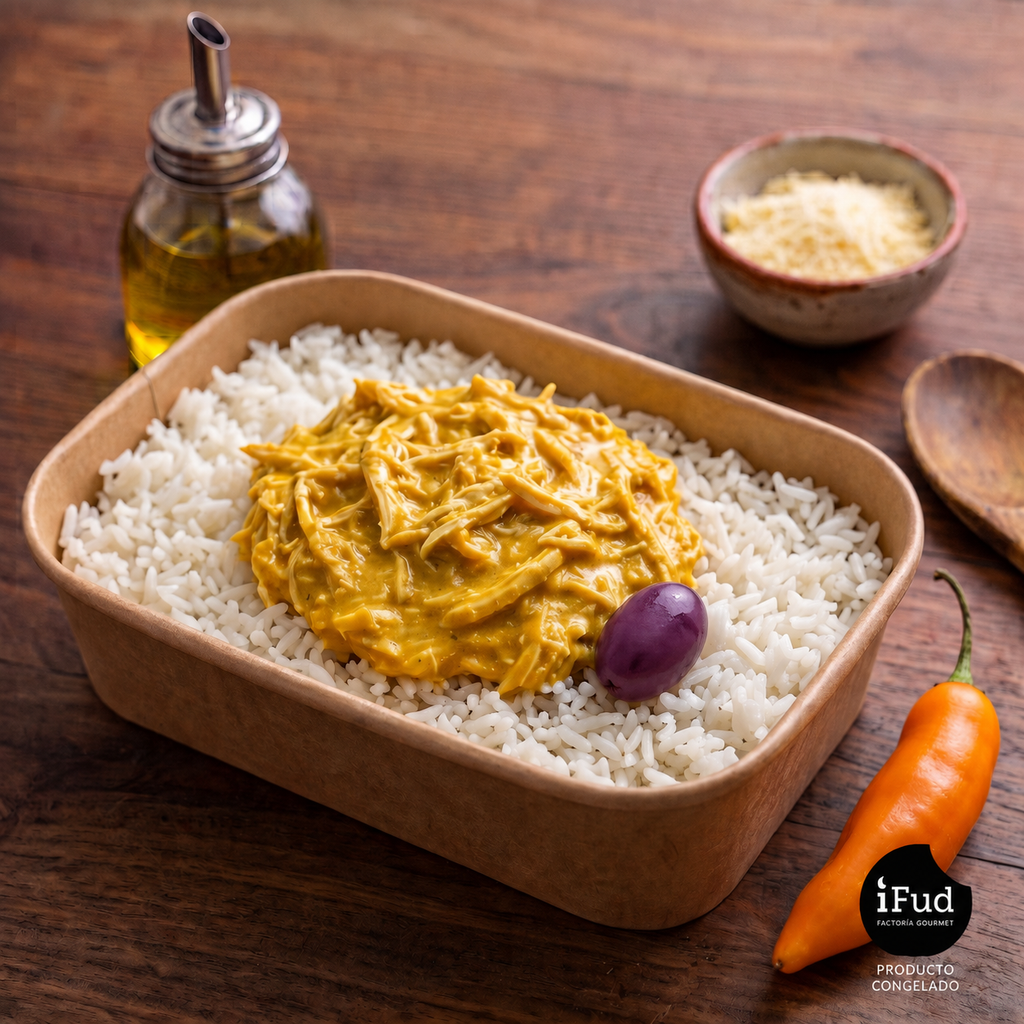 Aji de gallina con arroz