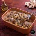 Espirales con salsa de hongos