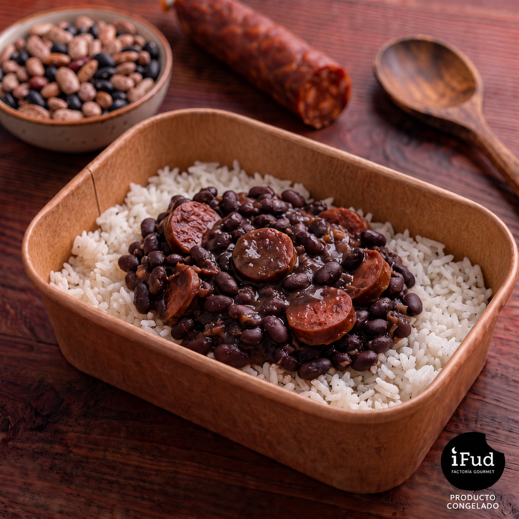 Feijoada de cerdo con arroz