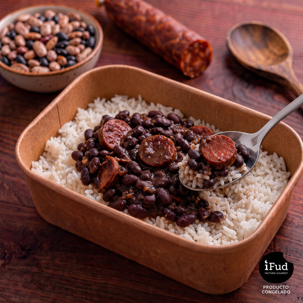 Feijoada de cerdo con arroz