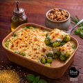 Gratin de ñoquis con pesto de albahaca