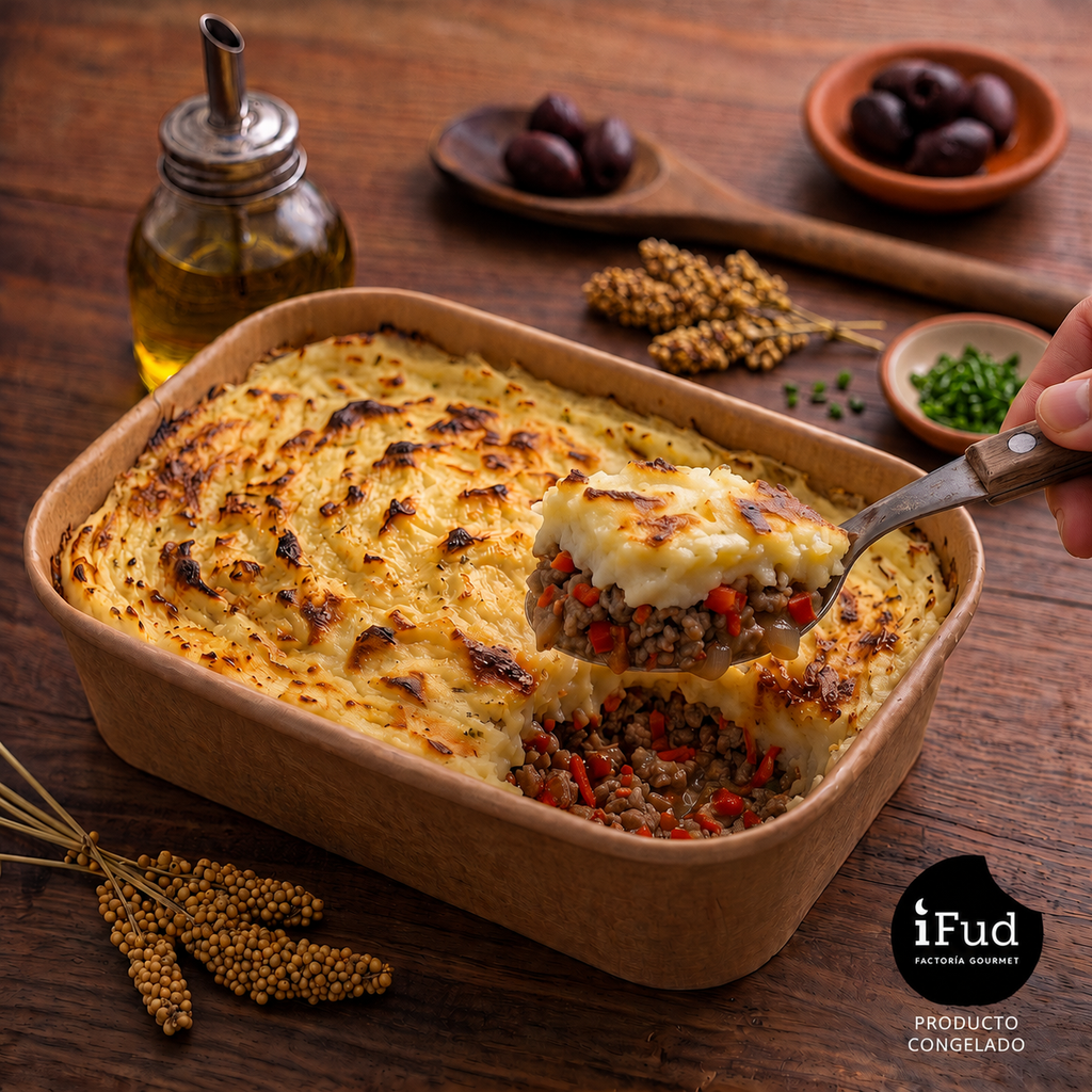 Pastel de papa con pino de carne