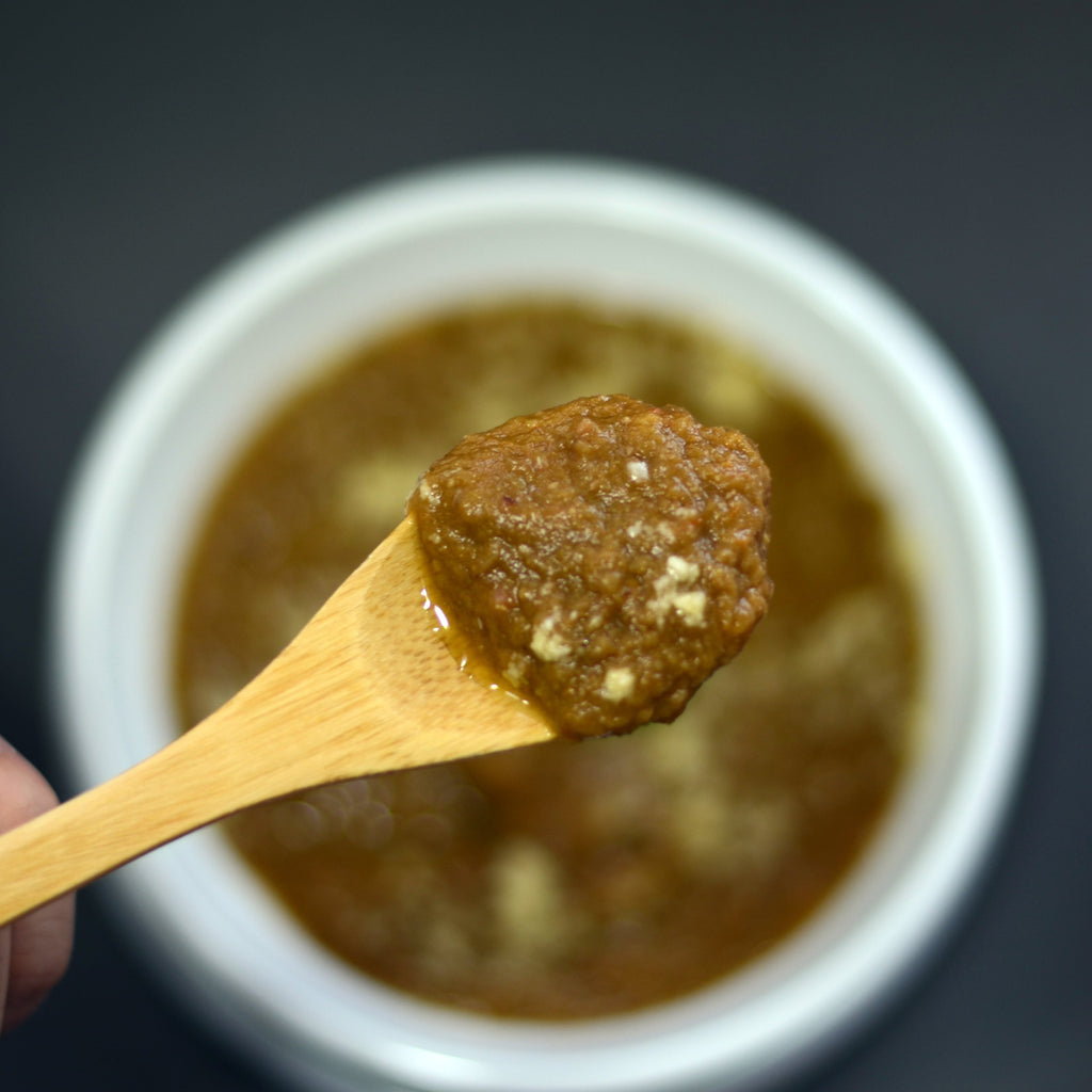 Crema de lentejas con tocino