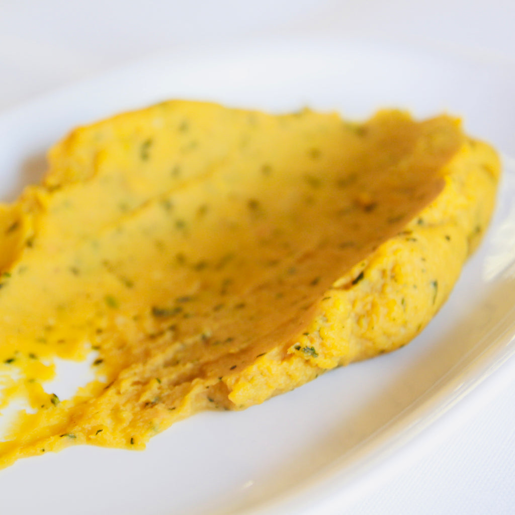 Puré de camote con leche de coco