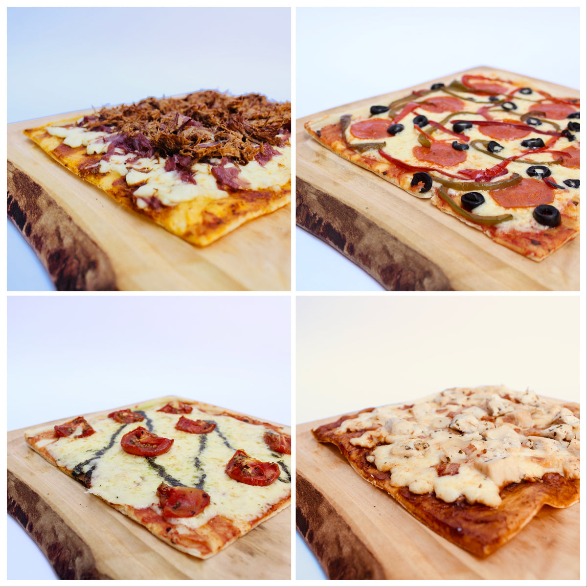 Pack 10 pizzas | Rectangulares 20x22 cm