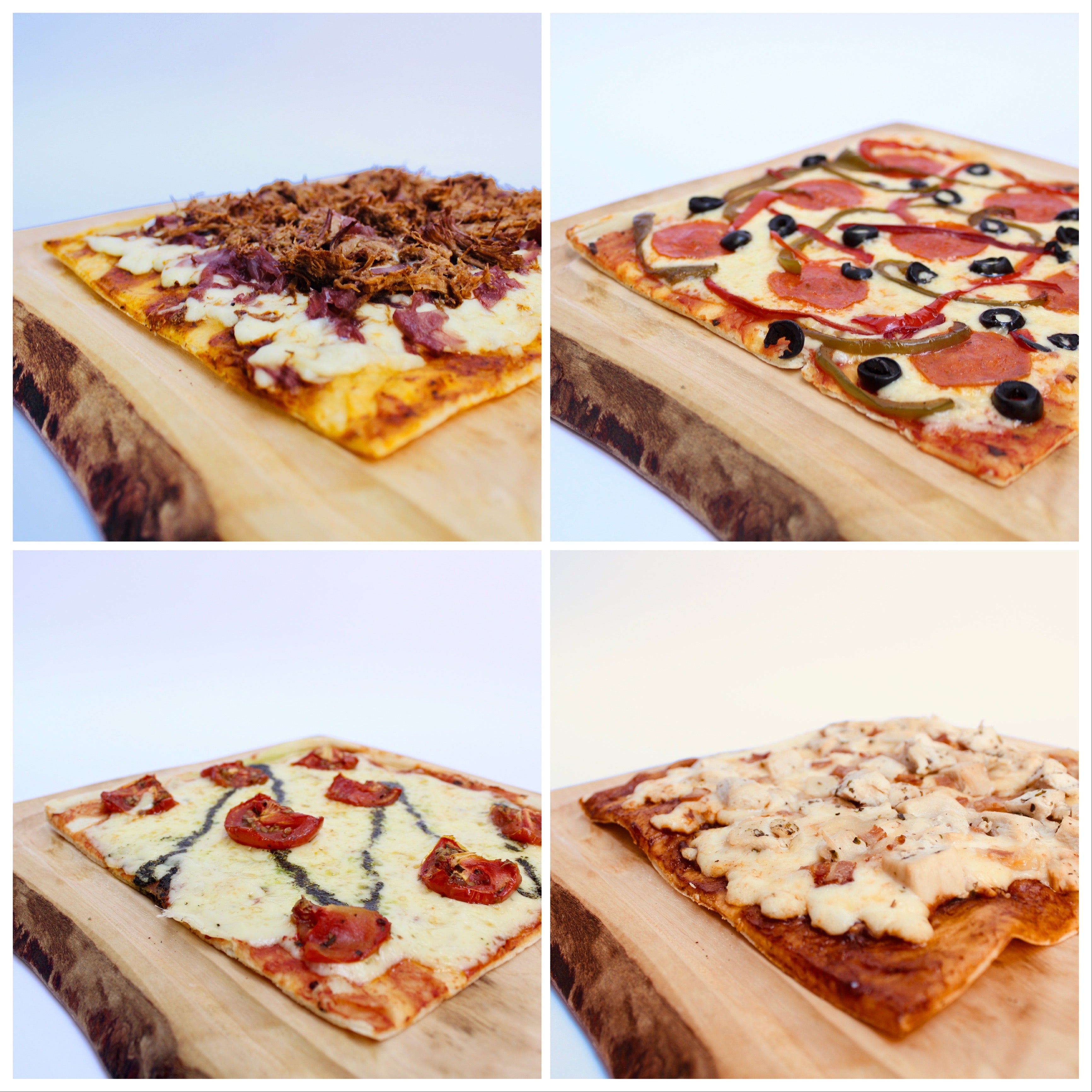 Pack 10 pizzas | Rectangulares 20x22 cm
