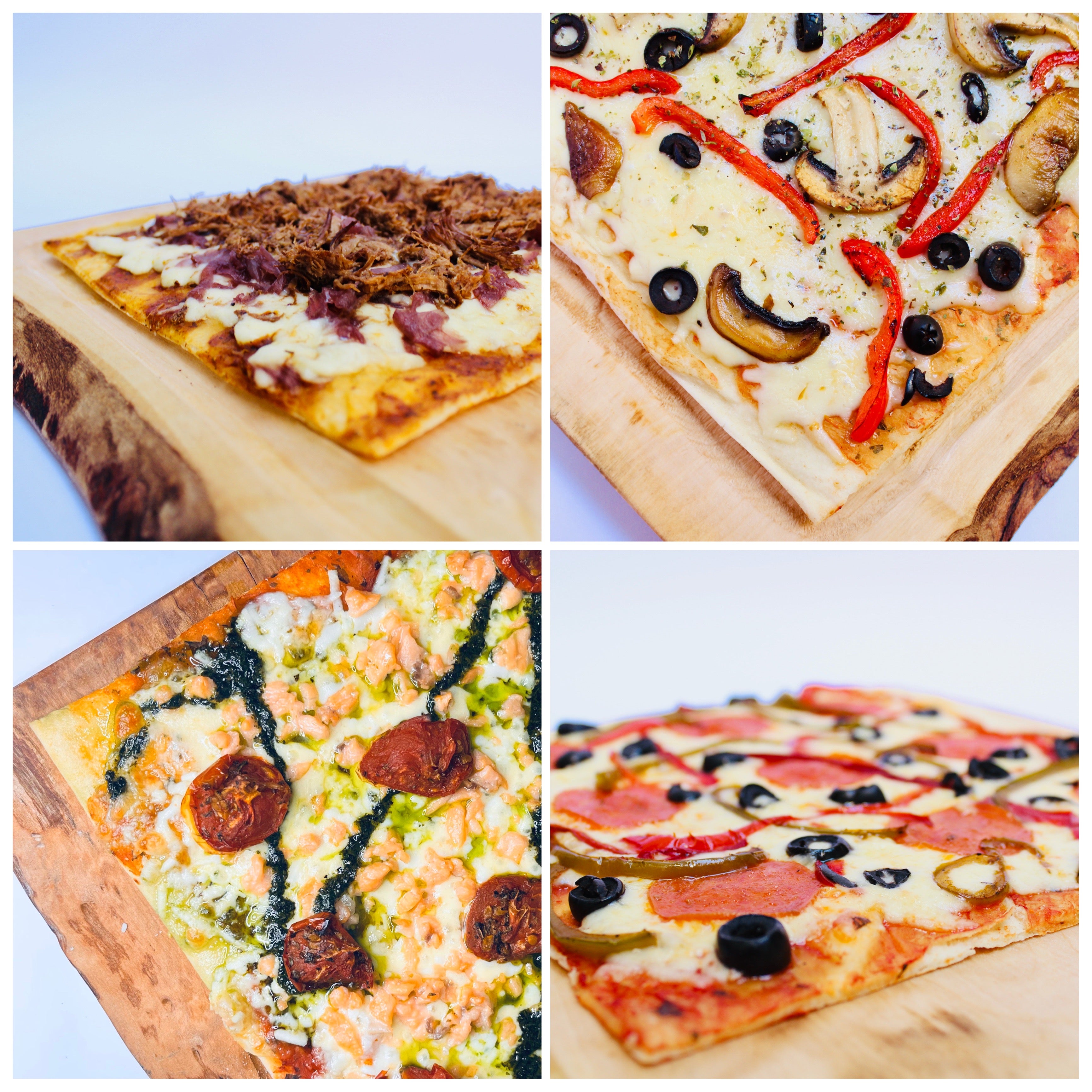Pack 20 pizzas | Rectangulares 20x22 cm